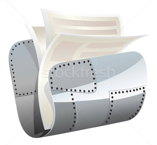 vector computer folder isolated Stock photo © ayaxmr