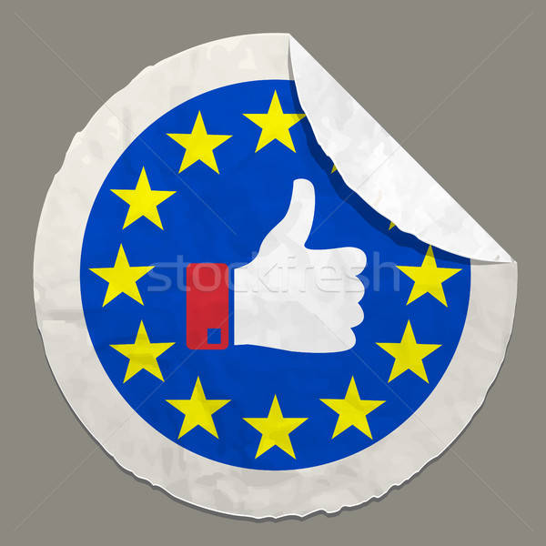 Britânico referendo conceitos símbolo papel etiqueta Foto stock © ayaxmr