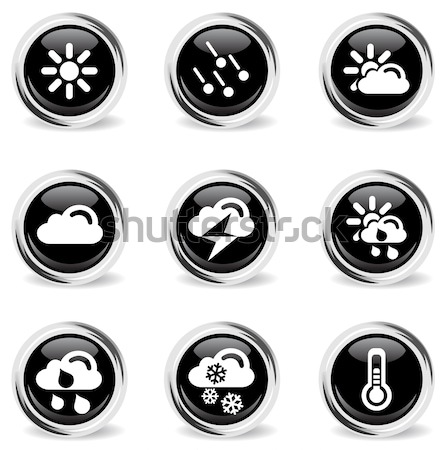 Hazard Sign Icons Stock photo © ayaxmr