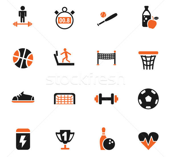 Sportu web ikony użytkownik interfejs projektu Zdjęcia stock © ayaxmr