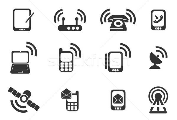 Mobile Icons Stock photo © ayaxmr