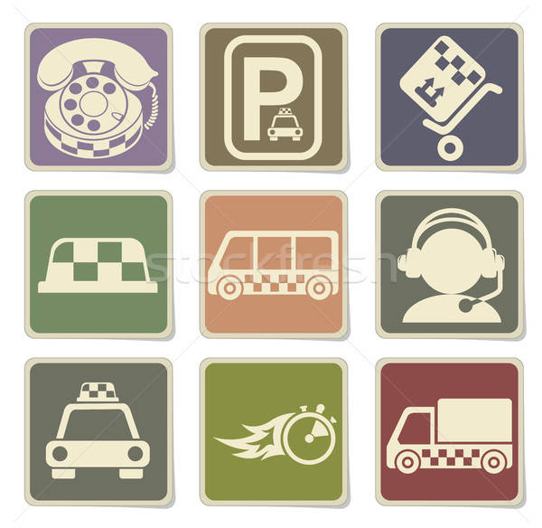 Symbols of taxi services Stock photo © ayaxmr