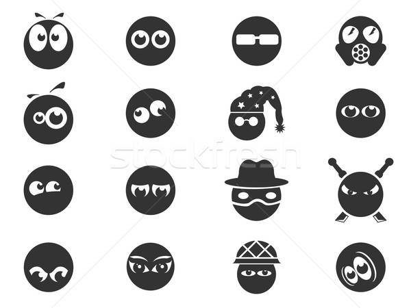 Emotions and glances icons Stock photo © ayaxmr