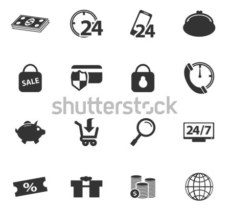 E-commerce icons set Stock photo © ayaxmr