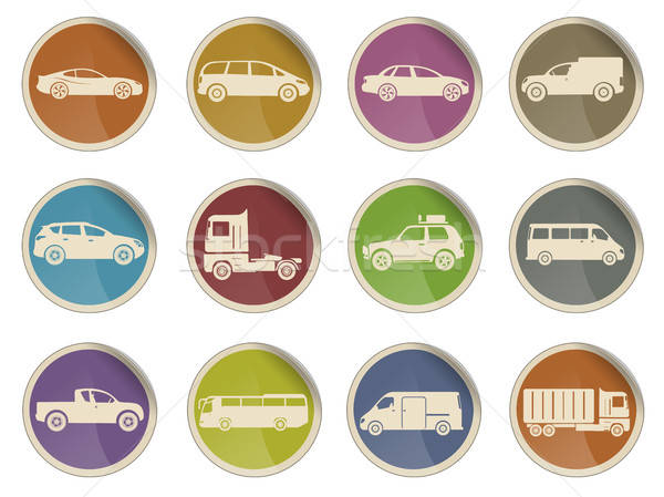 Vehicles Icon Set Stock photo © ayaxmr