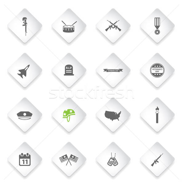 Tag einfach Symbole Symbole Web-Icons Zeichen Stock foto © ayaxmr
