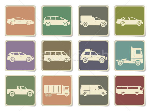 Vehicles Icon Set Stock photo © ayaxmr