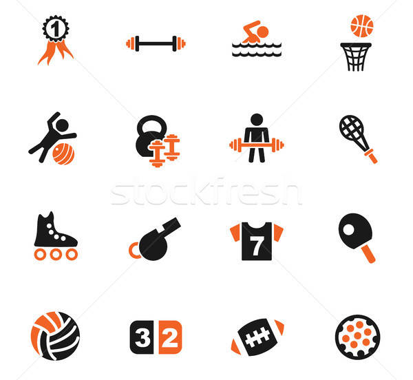 Stock photo: sport icon set