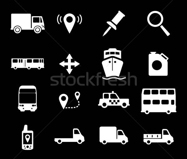 Navigation simply icons Stock photo © ayaxmr