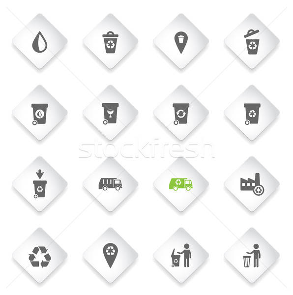 мусора просто иконки символ веб-иконы пользователь Сток-фото © ayaxmr