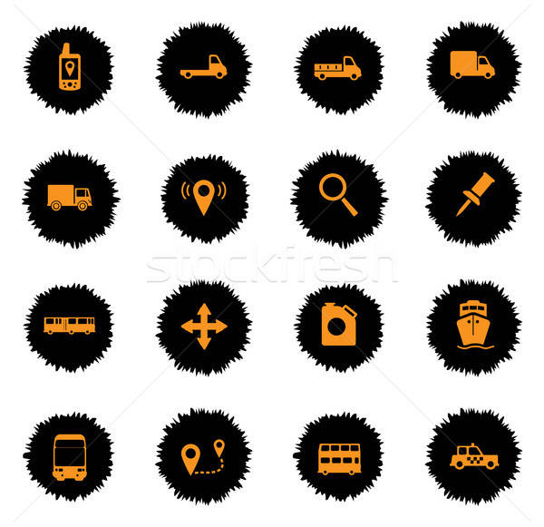 Stock photo: Navigation simply icons