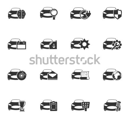Car service icons set Stock photo © ayaxmr