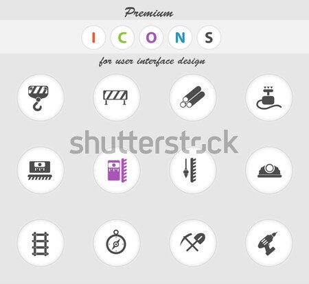 Dag eenvoudig iconen vector web gebruiker Stockfoto © ayaxmr