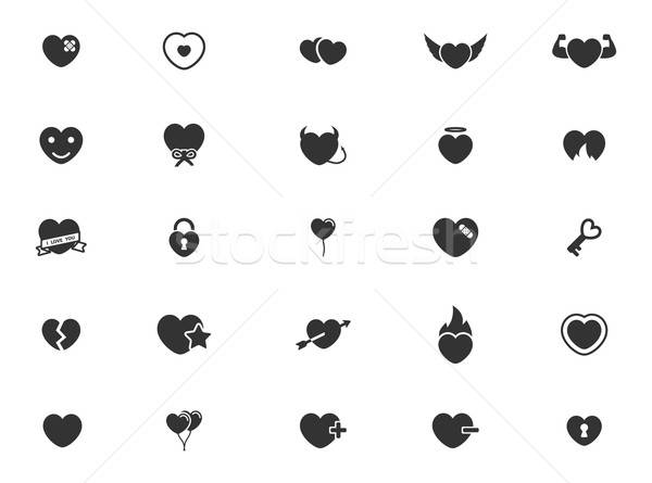Heart simply icons Stock photo © ayaxmr