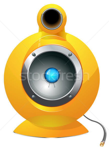 Hi-tech audio speaker vector illustration Stock photo © ayaxmr