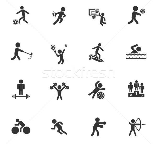 Sport icônes web utilisateur interface design [[stock_photo]] © ayaxmr