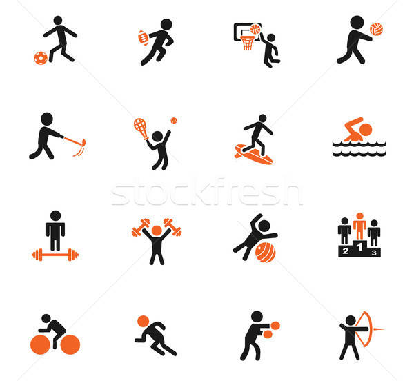 Sport icônes web utilisateur interface design [[stock_photo]] © ayaxmr