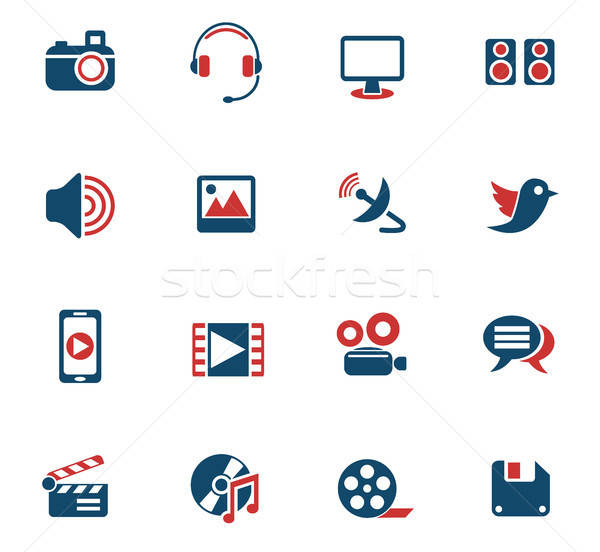 Stock foto: Medien · Symbole · Web-Icons · Benutzer · Schnittstelle