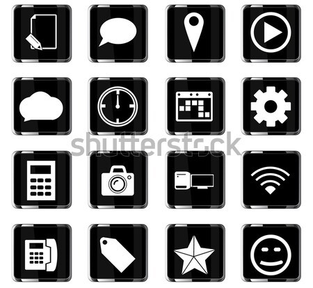 Medios de comunicación social simplemente iconos web usuario Foto stock © ayaxmr