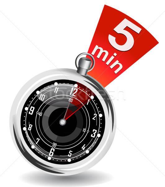 Stopwatch with bookmark vector illustration Stock photo © ayaxmr