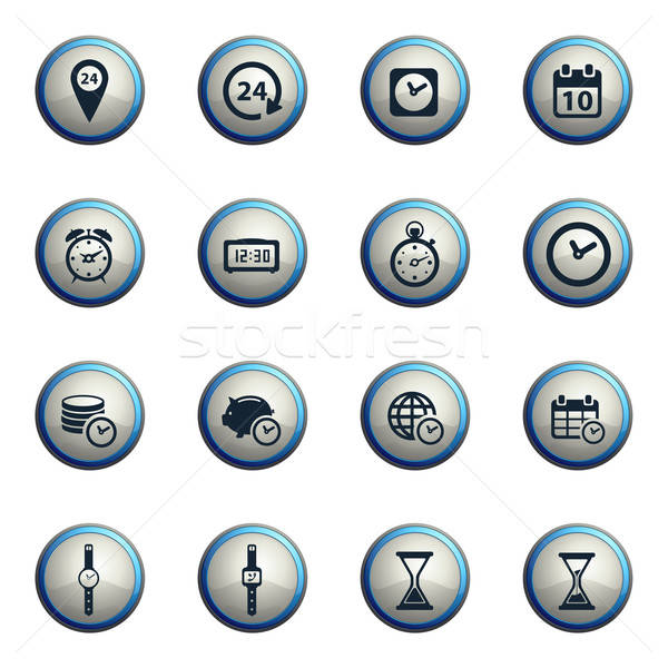 Stock photo: Time simply icons