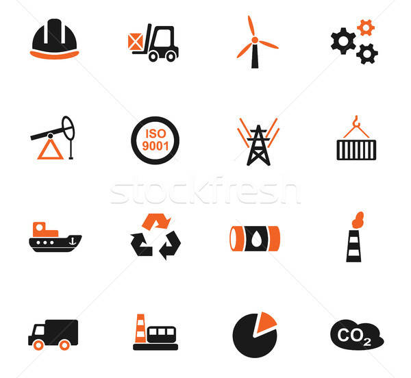 Stockfoto: Industrie · web · icons · gebruiker · interface · ontwerp