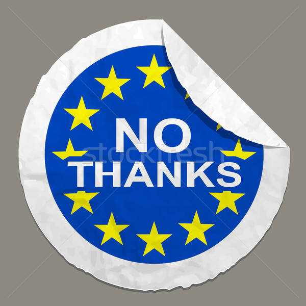 Britannique référendum concepts symbole papier étiquette Photo stock © ayaxmr