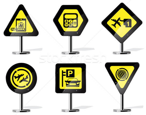 Road Sign Icons Stock photo © ayaxmr