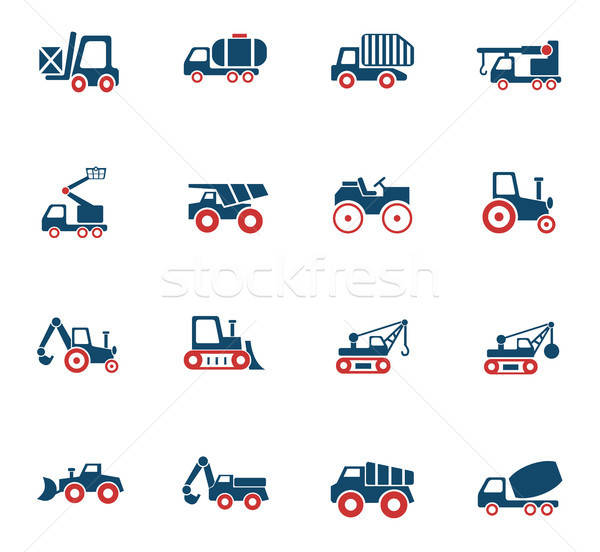 Industrial transporte iconos de la web usuario interfaz Foto stock © ayaxmr