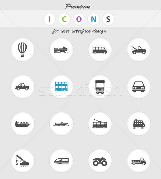 Transportation simply icons Stock photo © ayaxmr