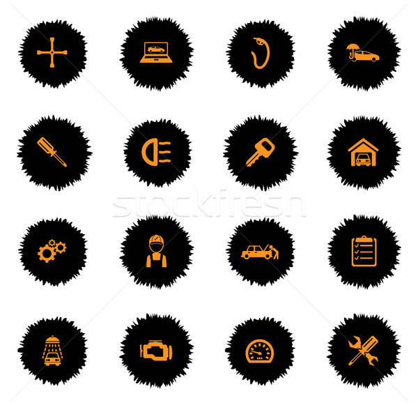 Car service simply icons Stock photo © ayaxmr