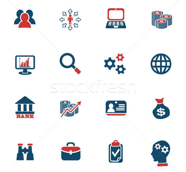 business management and human resources icon set Stock photo © ayaxmr