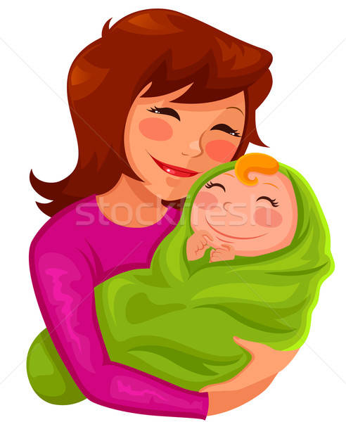 Moeder baby gelukkig jonge liefde Stockfoto © ayelet_keshet