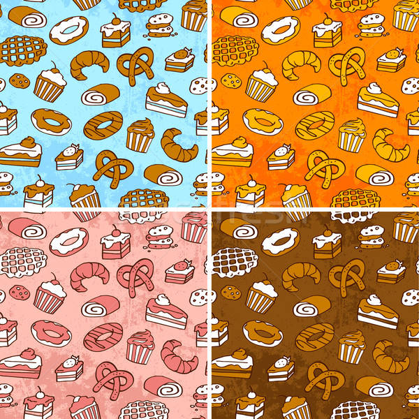 Stock photo: pastries pattern