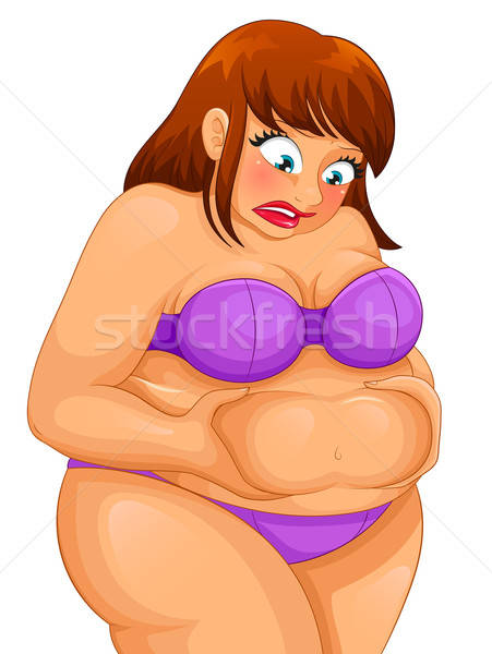 Chubby dame femme fille beauté triste [[stock_photo]] © ayelet_keshet