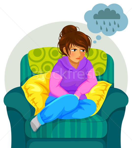 depressed girl Stock photo © ayelet_keshet