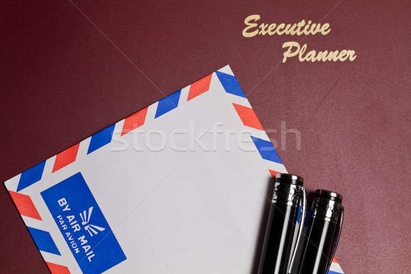 Powietrza mail kopercie wykonawczej biały Zdjęcia stock © azamshah72