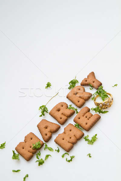 Marry Me Biscuits And Leaves II Stock photo © azamshah72