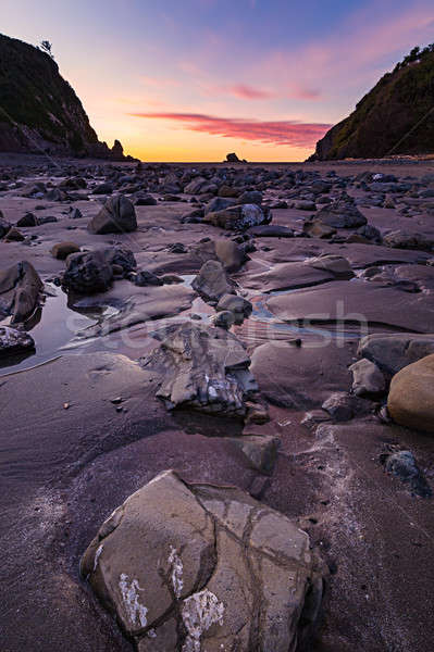 Sunset at a Rocky Pacific Northwest Beach Stock photo © Backyard-Photography