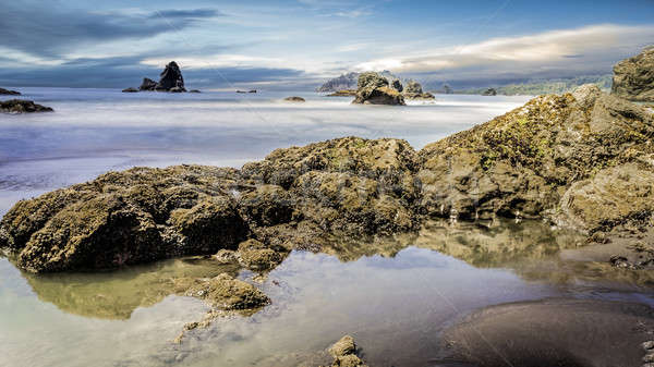 ビーチ 風景 カラー画像 長時間暴露 雲 海 ストックフォト © Backyard-Photography