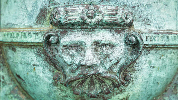 Metal Face on an Old Cannon Stock photo © Backyard-Photography