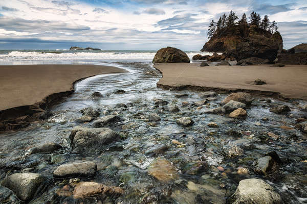 Plaży krajobraz wody tle Zdjęcia stock © Backyard-Photography