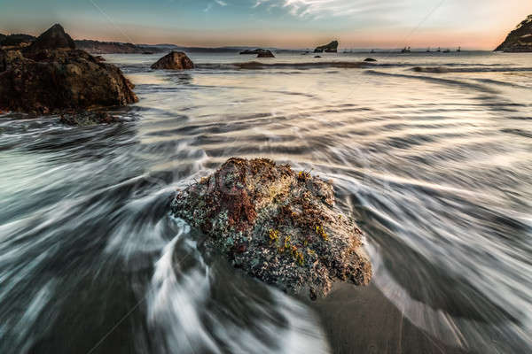 Spiaggia scena settentrionale California immagine a colori mare Foto d'archivio © Backyard-Photography
