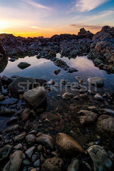 Coucher du soleil nord-ouest plage couleur paysage photo Photo stock © Backyard-Photography