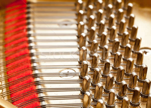 Piano strings in macro Stock photo © backyardproductions