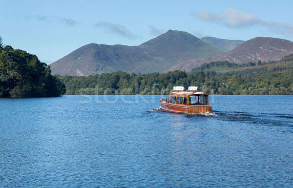 Boats on Derwent Water in Lake District Stock photo © backyardproductions
