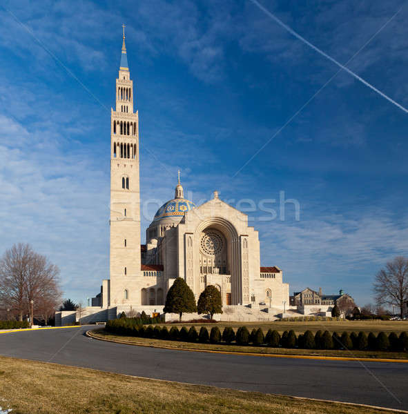 Bazilika szentély Washington DC tél nap épület Stock fotó © backyardproductions