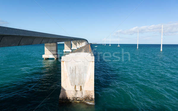 Florida Schlüssel Brücke Erbe Weg konkrete Stock foto © backyardproductions