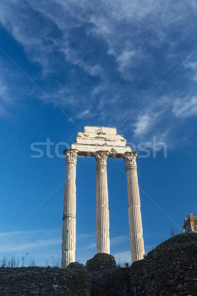 Kilátás részletek ősi Róma romok Olaszország Stock fotó © backyardproductions