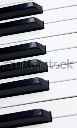 Touches de piano image touches piano à queue bois [[stock_photo]] © backyardproductions